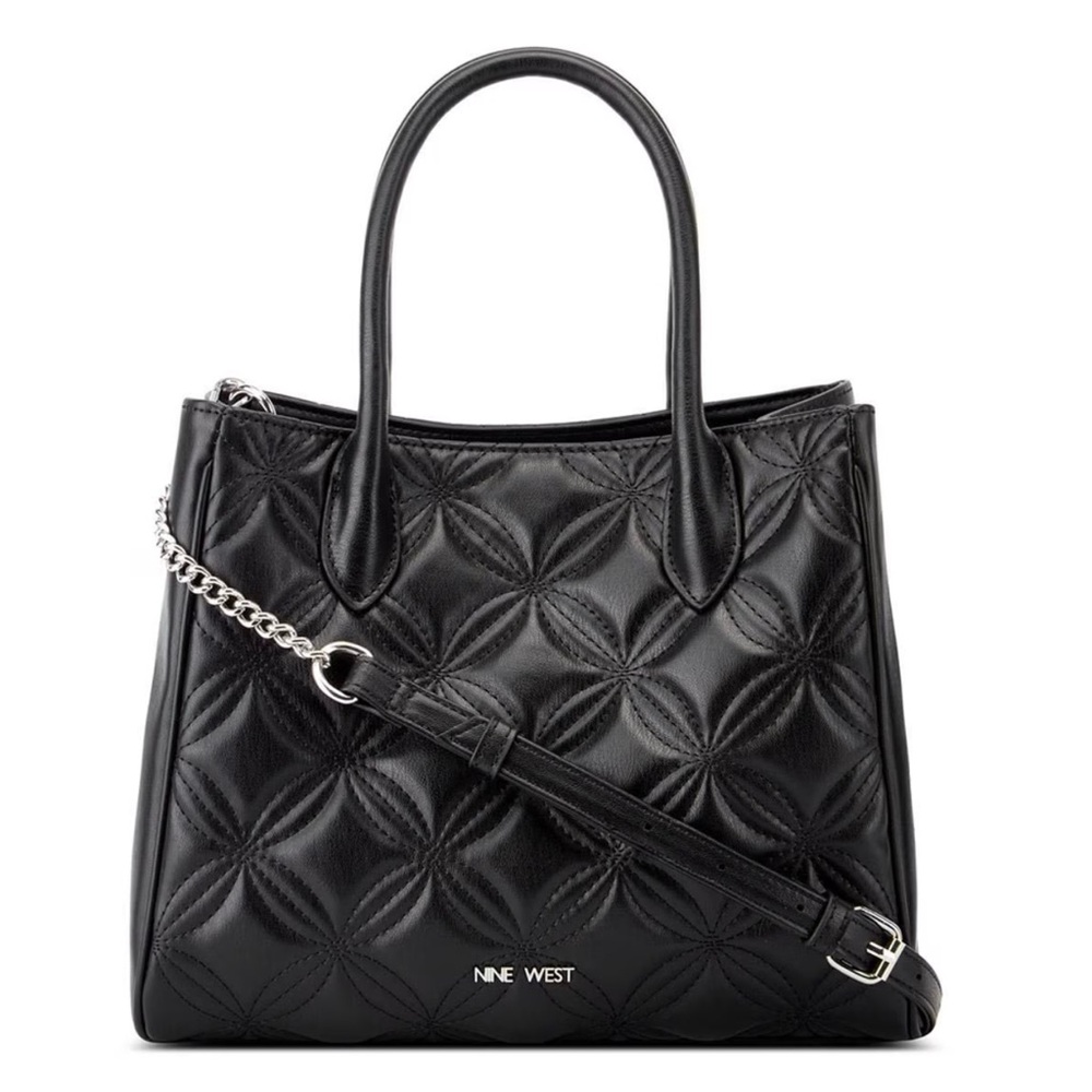 NINE WEST Casteel Satchel Black NWT
